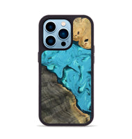 iPhone 14 Pro Wood Phone Case - Corbin (Blue, 812012)