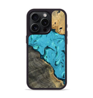 iPhone 15 Pro Wood Phone Case - Corbin (Blue, 812012)