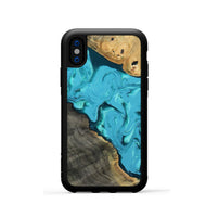 iPhone Xs Wood Phone Case - Corbin (Blue, 812012)