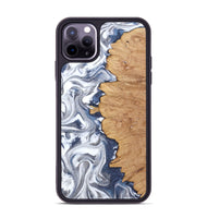 iPhone 11 Pro Max Wood Phone Case - Hilton (Black & White, 812015)