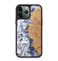 iPhone 13 Pro Max Wood Phone Case - Hilton (Black & White, 812015)