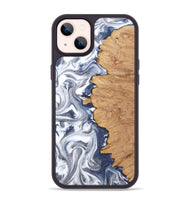 iPhone 14 Plus Wood Phone Case - Hilton (Black & White, 812015)