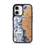 iPhone 17 Wood Phone Case - Hilton (Black & White, 812015)