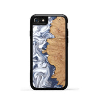 iPhone SE Wood Phone Case - Hilton (Black & White, 812015)