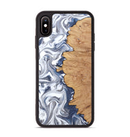 iPhone Xs Max Wood Phone Case - Hilton (Black & White, 812015)