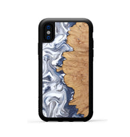 iPhone Xs Wood Phone Case - Hilton (Black & White, 812015)