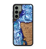 Galaxy S24 Plus Wood Phone Case - Shayla (Blue, 812018)