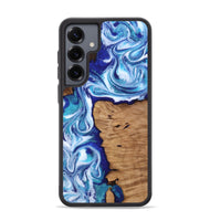 Galaxy S25 Plus Wood Phone Case - Shayla (Blue, 812018)