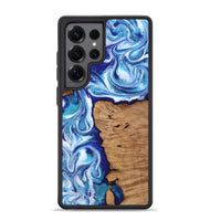 Galaxy S25 Ultra Wood Phone Case - Shayla (Blue, 812018)