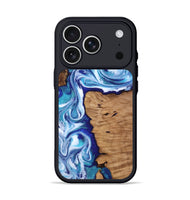 iPhone 17 Pro Wood Phone Case - Shayla (Blue, 812018)