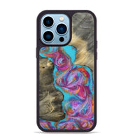 iPhone 14 Pro Max Wood Phone Case - Yusuf (Blue, 812019)