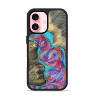 iPhone 16 Wood Phone Case - Yusuf (Blue, 812019)