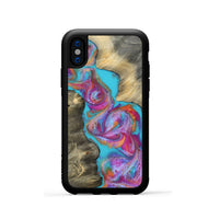 iPhone Xs Wood Phone Case - Yusuf (Blue, 812019)