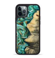 iPhone 12 Pro Max Wood Phone Case - Ainara (Green, 812076)