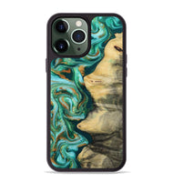 iPhone 13 Pro Max Wood Phone Case - Ainara (Green, 812076)