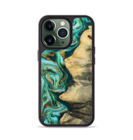 iPhone 13 Pro Wood Phone Case - Ainara (Green, 812076)