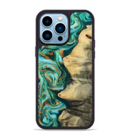 iPhone 14 Pro Max Wood Phone Case - Ainara (Green, 812076)