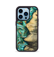 iPhone 14 Pro Wood Phone Case - Ainara (Green, 812076)