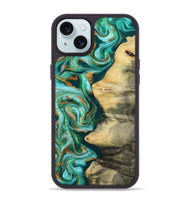 iPhone 15 Plus Wood Phone Case - Ainara (Green, 812076)