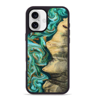 iPhone 16 Plus Wood Phone Case - Ainara (Green, 812076)