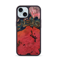 iPhone 15 Wood Phone Case - Clark (Red, 812096)