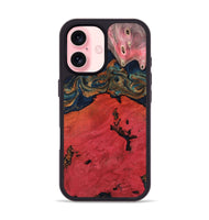 iPhone 16 Wood Phone Case - Clark (Red, 812096)