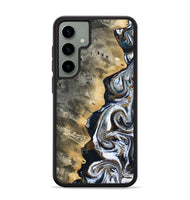 Galaxy S24 Plus Wood Phone Case - Saige (Black & White, 812097)