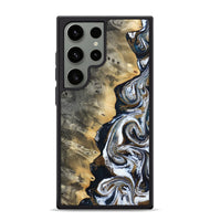 Galaxy S24 Ultra Wood Phone Case - Saige (Black & White, 812097)