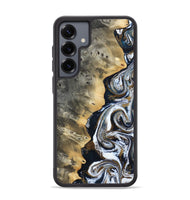 Galaxy S25 Plus Wood Phone Case - Saige (Black & White, 812097)