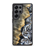 Galaxy S25 Ultra Wood Phone Case - Saige (Black & White, 812097)