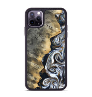 iPhone 11 Pro Max Wood Phone Case - Saige (Black & White, 812097)
