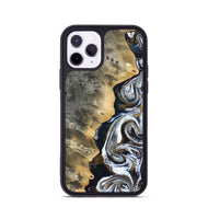 iPhone 11 Pro Wood Phone Case - Saige (Black & White, 812097)