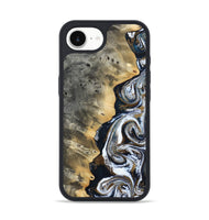 iPhone 16e Wood Phone Case - Saige (Black & White, 812097)