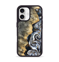 iPhone 17 Wood Phone Case - Saige (Black & White, 812097)