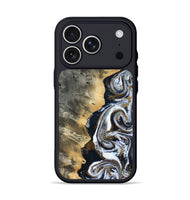 iPhone 17 Pro Wood Phone Case - Saige (Black & White, 812097)