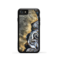 iPhone SE Wood Phone Case - Saige (Black & White, 812097)