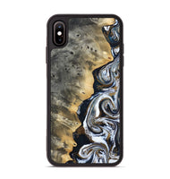 iPhone Xs Max Wood Phone Case - Saige (Black & White, 812097)