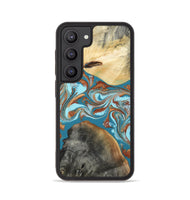 Galaxy S23 Wood Phone Case - Rheta (Teal & Gold, 812106)