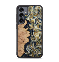 Galaxy S25 Plus Wood Phone Case - Cloe (Teal & Gold, 812108)