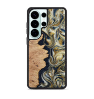 Galaxy S26 Ultra Wood Phone Case - Cloe (Teal & Gold, 812108)