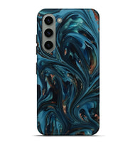 Galaxy S23 Plus ResinArt Live Edge Phone Case - Shelbi (Teal & Gold, 812201)