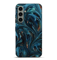 Galaxy S24 Plus ResinArt Live Edge Phone Case - Shelbi (Teal & Gold, 812201)