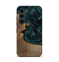 Galaxy S23 Wood Live Edge Phone Case - Tierra (Green, 812428)