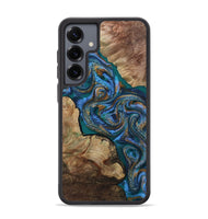 Galaxy S25 Plus Wood Phone Case - Adelard (Teal & Gold, 812450)