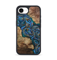 iPhone 17e Wood Phone Case - Adelard (Teal & Gold, 812450)