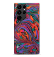 Galaxy S22 Ultra ResinArt Live Edge Phone Case - Hope (Red, 812533)