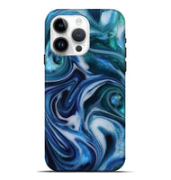 iPhone 15 Pro Max ResinArt Live Edge Phone Case - Tiara (Blue, 812564)