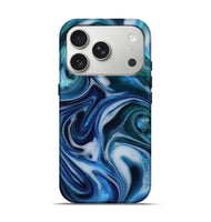 iPhone 17 Pro ResinArt Live Edge Phone Case - Tiara (Blue, 812564)