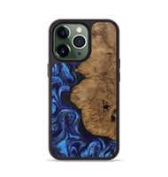 iPhone 13 Pro Wood Phone Case - Mintie (Blue, 812913)