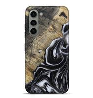 Galaxy S23 Plus Wood Live Edge Phone Case - Billy (Black & White, 812951)